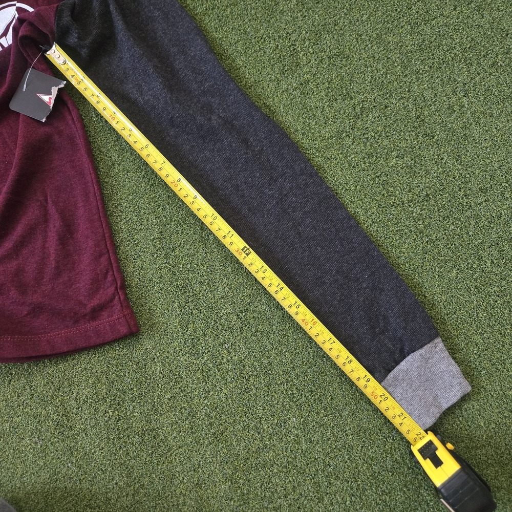 Volcom Youth Hooded Shirt Boys Size L Burgundy Gray Long Sleeve - Picture 8 of 8